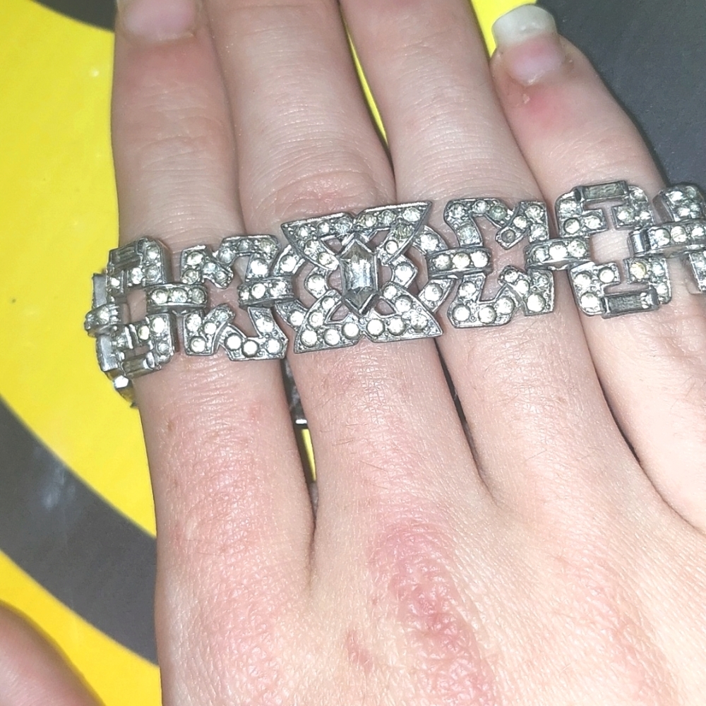 Vintage Bustdown wrist link bracelet